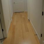 This is a pre-finished oak floor installed in the hallway. 